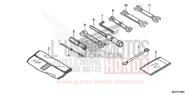 OUTIL de VFR1200X "Crosstourer" DCT DEGITAL SILVER METALLIC (NHA30B) de 2015